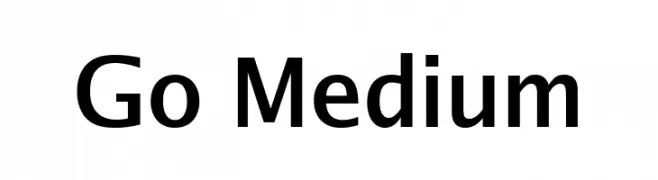 Go Medium  Frei Schriftart Herunterladen
