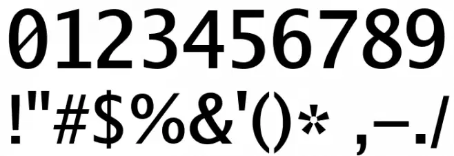 Go Medium Font OTHER CHARS