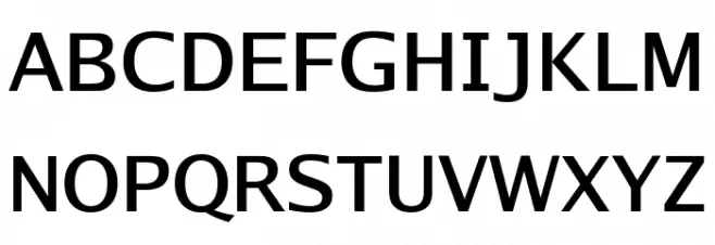 Go Medium Schriftart Groß