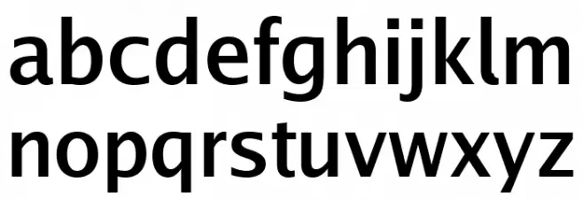 Go Medium Font LOWERCASE