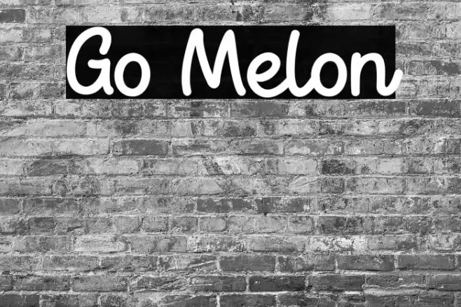 Go Melon Font examples