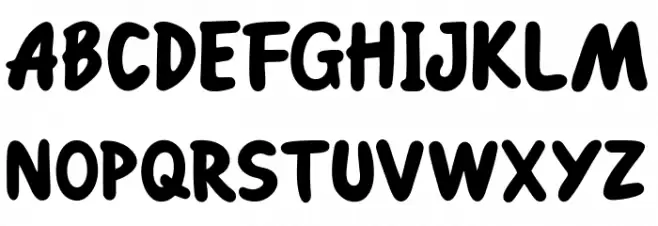 Go Mocha Schriftart Groß