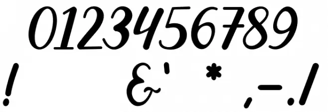 Go Orange Font OTHER CHARS