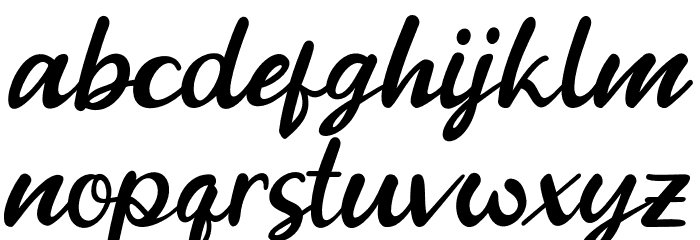 Go Orange Font LOWERCASE
