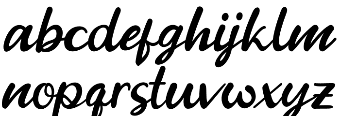 Go Orange Font LOWERCASE