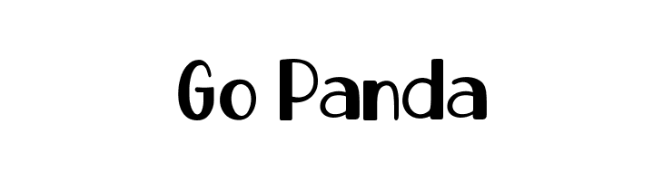 Go Panda  नि: शुल्क फ़ॉन्ट्स डाउनलोड