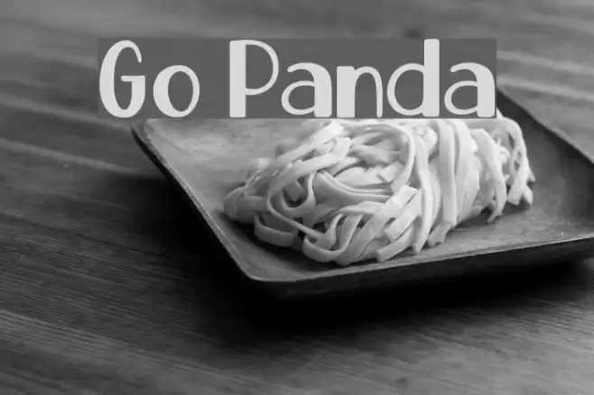 Go Panda Font examples