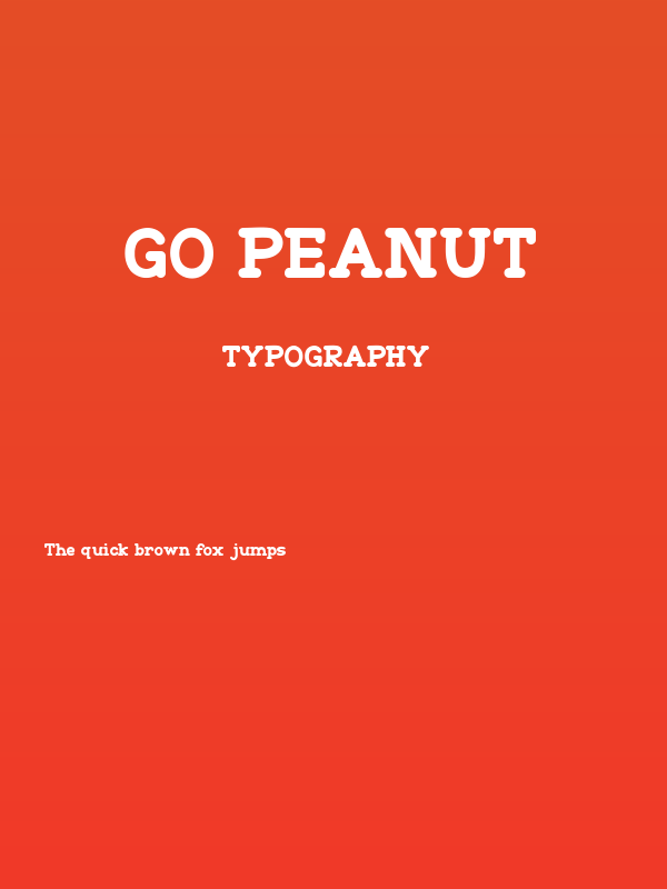Go Peanut Poster