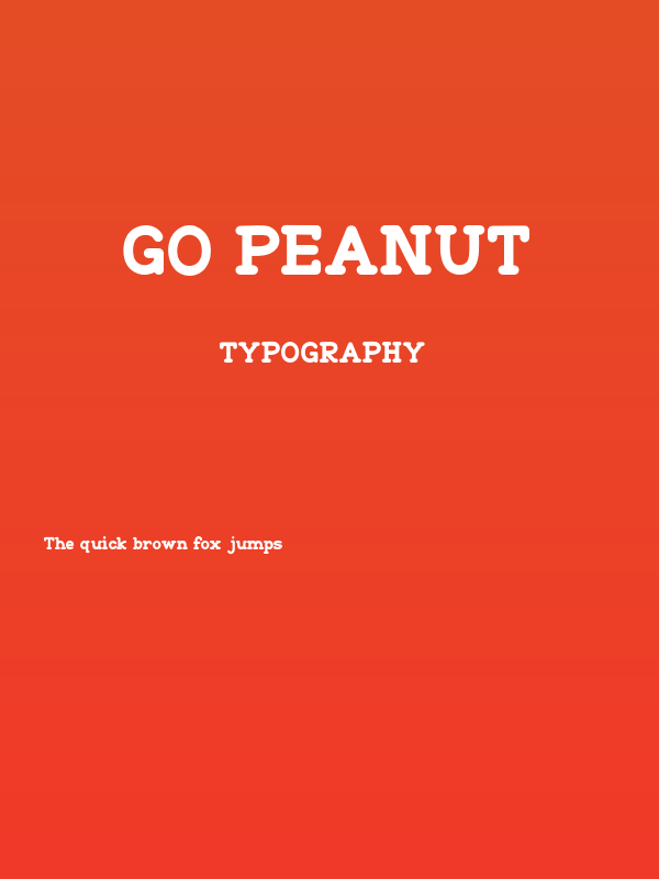 Go Peanut Poster