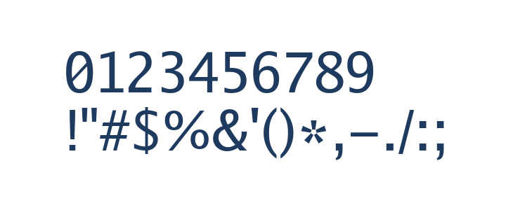 Go Regular Other Characters