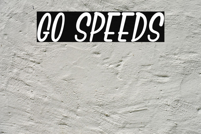 Go Speeds Example 1