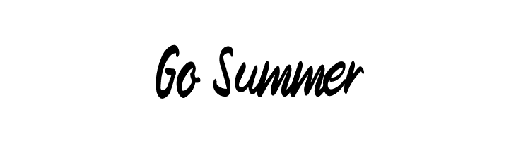 Go Summer  Free Fonts Download