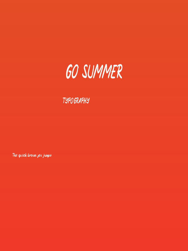 Go Summer Poster