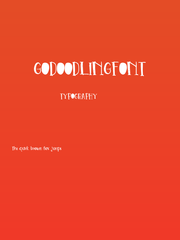 GoDoodlingFont Poster