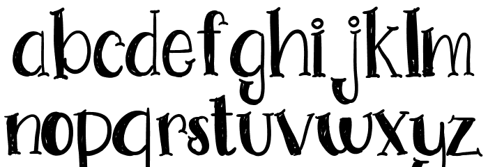 GoDoodlingFont Font LOWERCASE