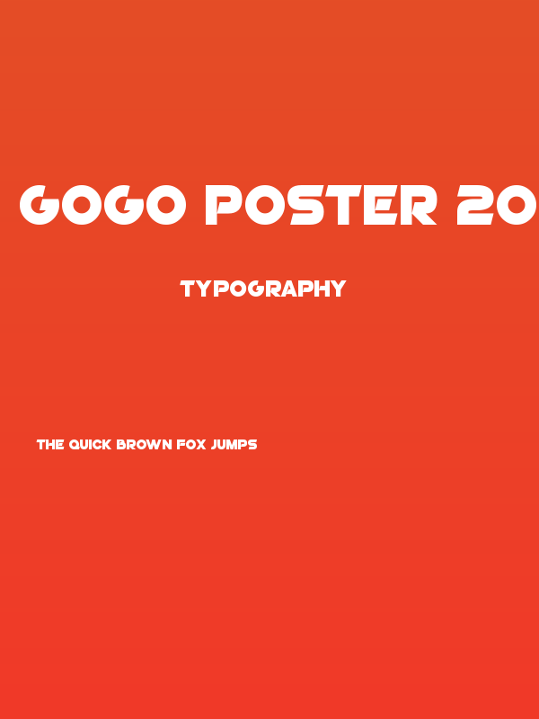 GoGo Poster 2020 Poster