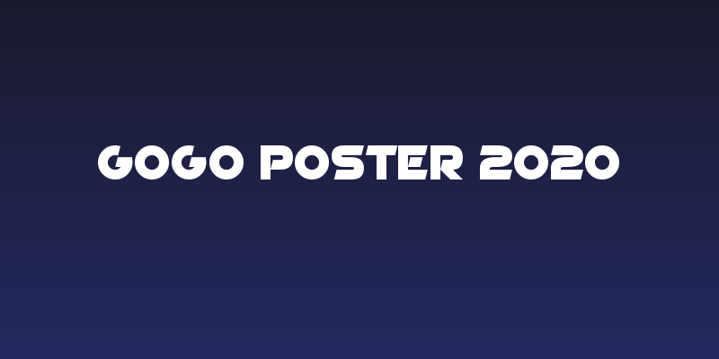 GoGo Poster 2020 Social Header