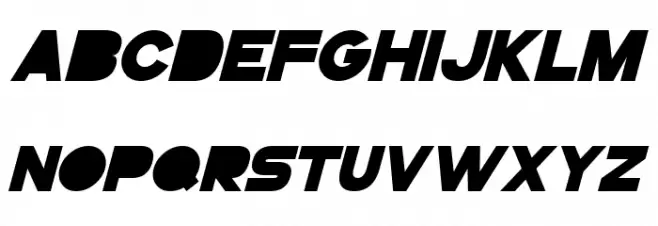 GoGoPosterPunch Bold Italic خط أحرف كبيرة
