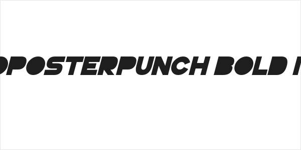 GoGoPosterPunch Bold Italic Logo
