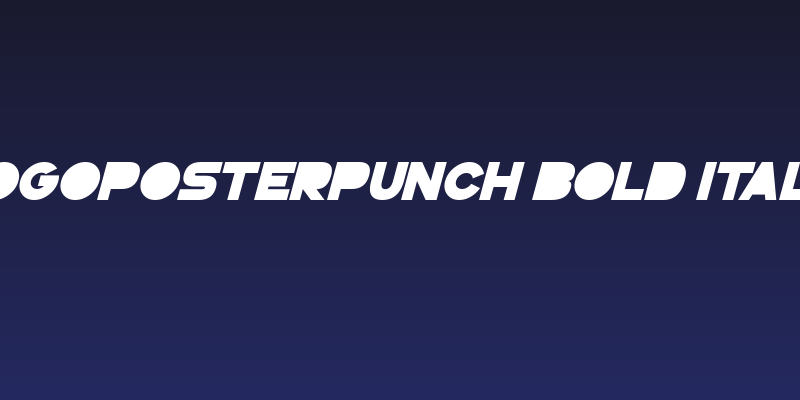 GoGoPosterPunch Bold Italic Social Header