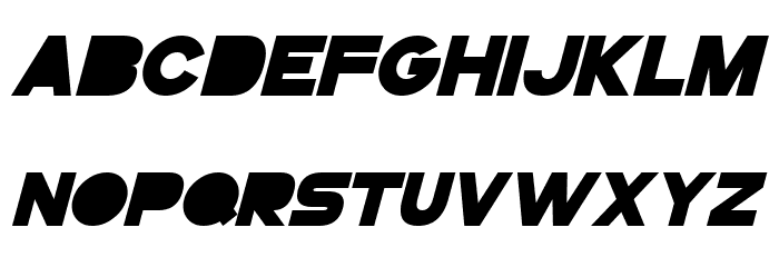 GoGoPosterPunch Bold Italic Font LOWERCASE