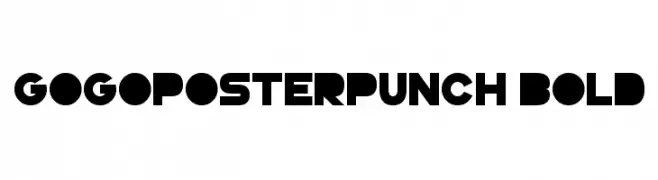 GoGoPosterPunch Bold  Free Fonts Download