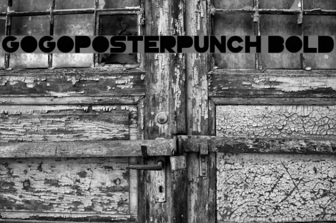GoGoPosterPunch Bold Font examples