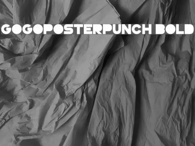 GoGoPosterPunch Bold Font examples