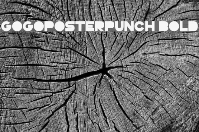 GoGoPosterPunch Bold Font examples