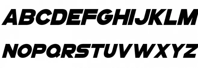 GoGoPosterPunch Italic フォント 大文字