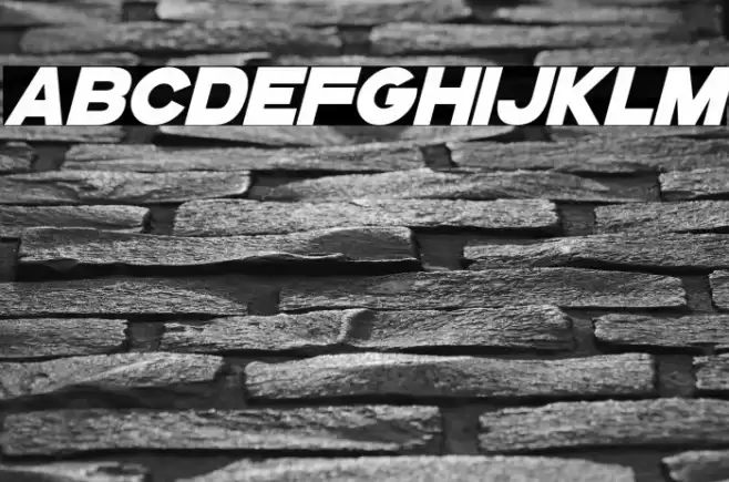 GoGoPosterPunch Italic Font examples