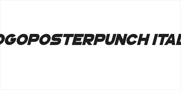 GoGoPosterPunch Italic Logo