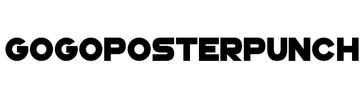 GoGoPosterPunch Font