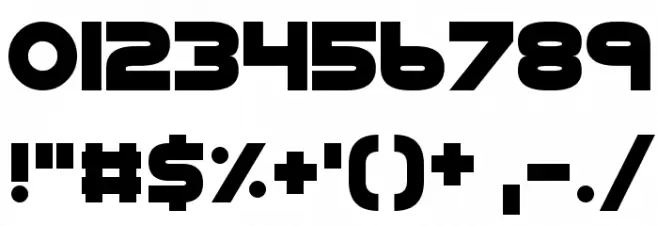 GoGoPosterPunch Font OTHER CHARS