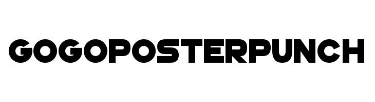 GoGoPosterPunch  Frei Schriftart Herunterladen
