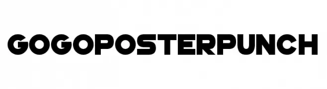 GoGoPosterPunch  Frei Schriftart Herunterladen