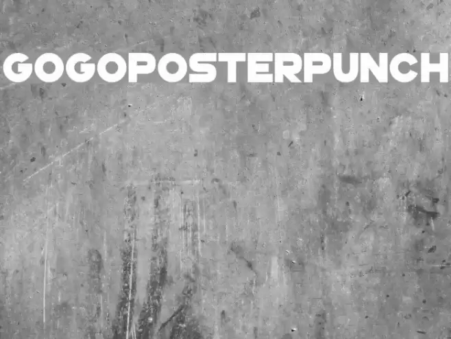 GoGoPosterPunch Font examples