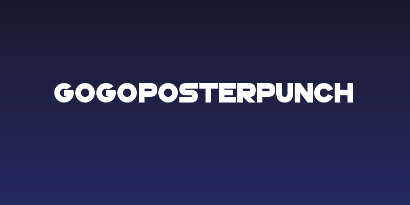 GoGoPosterPunch Social Header