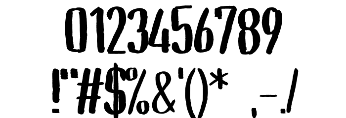 GoGrunge Font OTHER CHARS