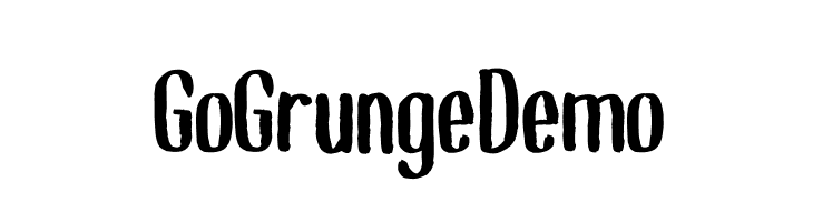 GoGrunge_Demo  नि: शुल्क फ़ॉन्ट्स डाउनलोड
