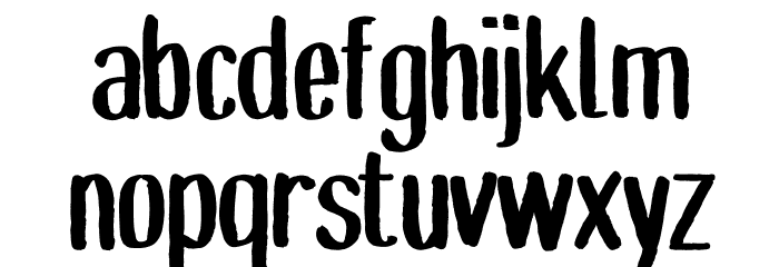 GoGrunge_Demo Font LOWERCASE