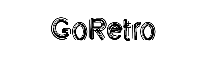 GoRetro  Frei Schriftart Herunterladen