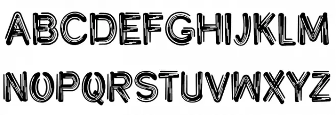 GoRetro Schriftart Groß