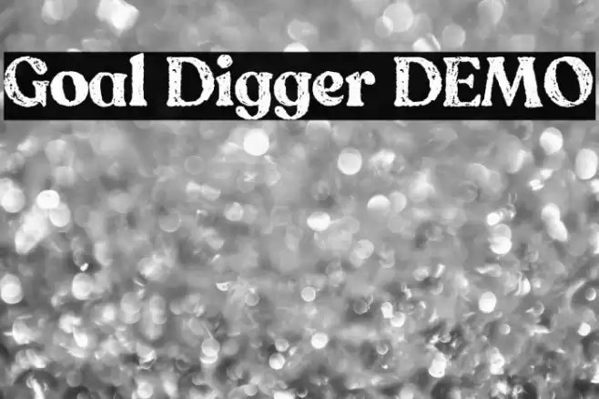 Goal Digger DEMO Schriftart examples