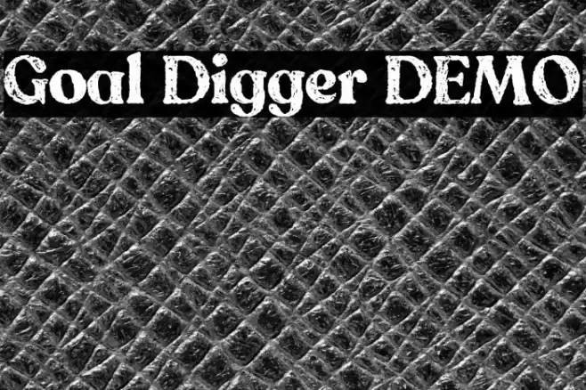 Goal Digger DEMO Schriftart examples