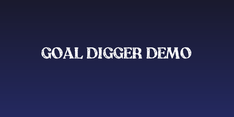 Goal Digger DEMO Social Header