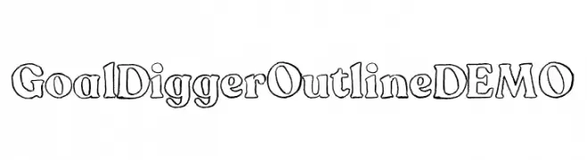 Goal Digger Outline DEMO  Free Fonts Download