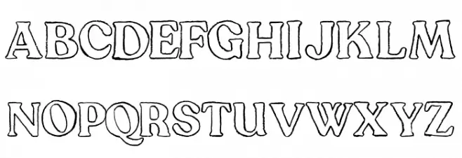 Goal Digger Outline DEMO Schriftart Groß