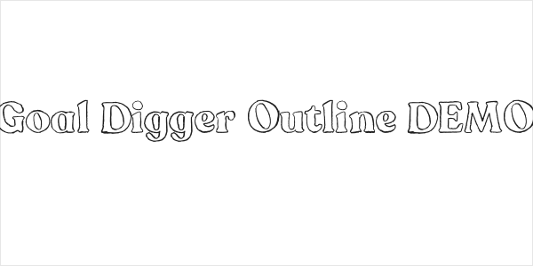 Goal Digger Outline DEMO Logo