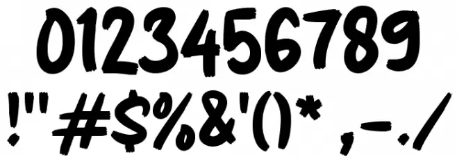 Goal Font OTHER CHARS